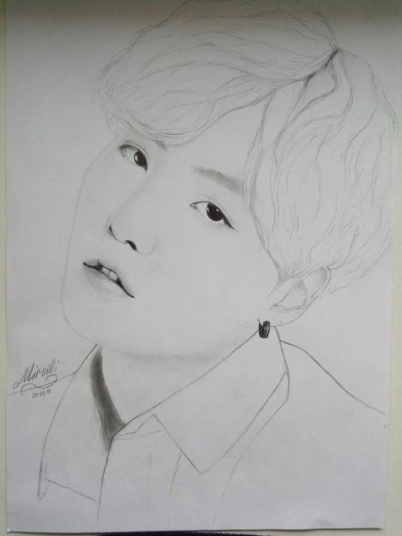 Легкий портрет Юнги из БТС