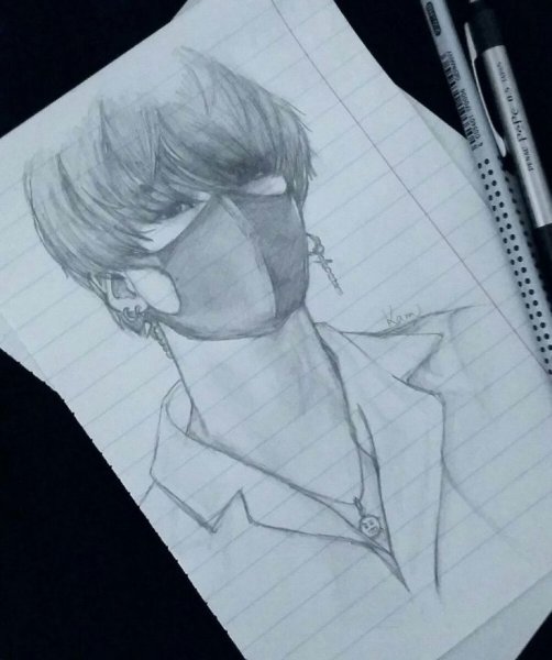 Чимин карандашом аниме