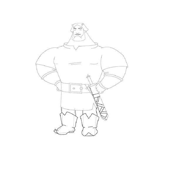 Рисунок богатыря 3 класс Илья Муромец