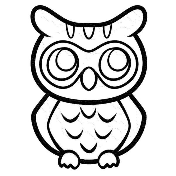 Раскраска Совушка