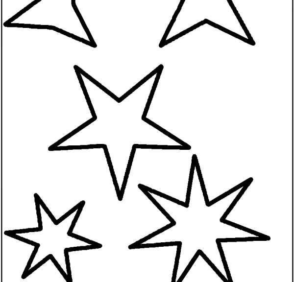 Трафарет Звёздочки