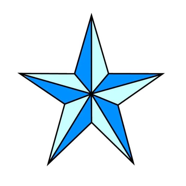 Поэтапное рисование звезды