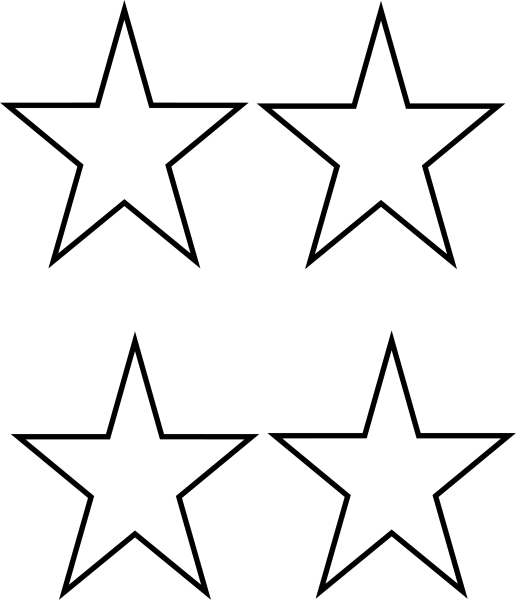 Трафарет Звёздочки