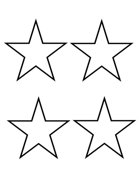 Трафарет Звёздочки