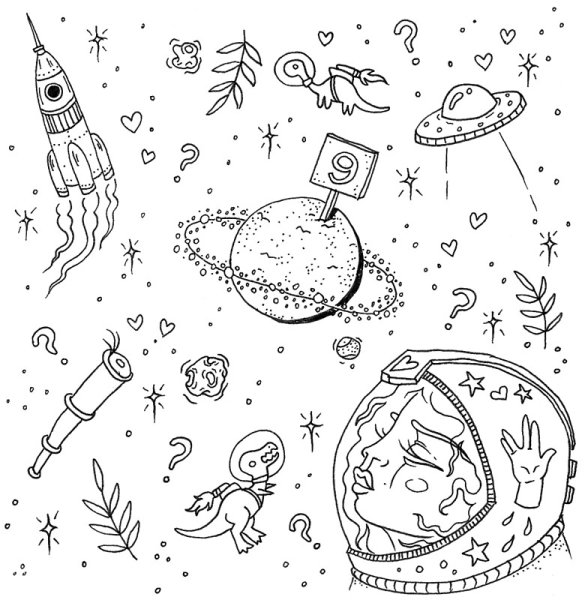 Мелкие рисунки планет