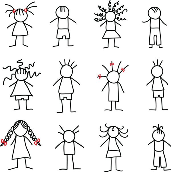 Человечек рисунок