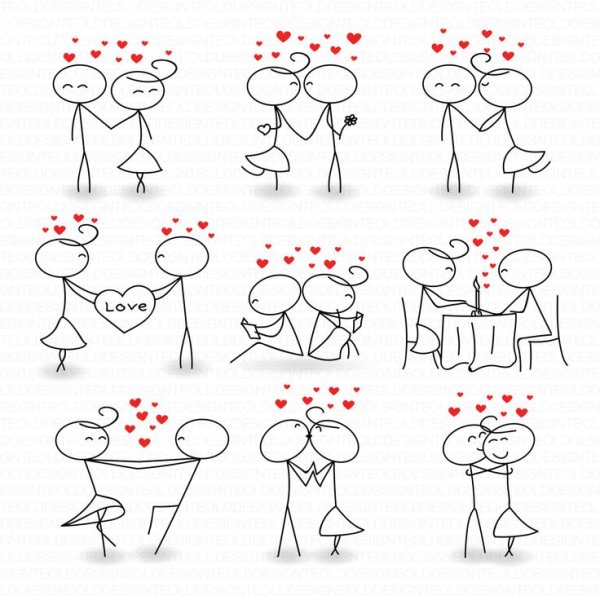 Влюбленные человечки