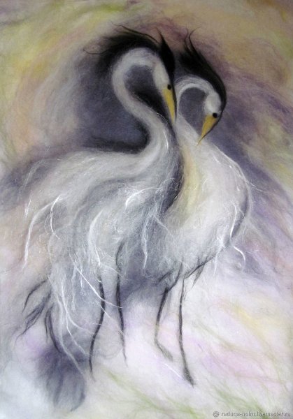 Картины из шерсти