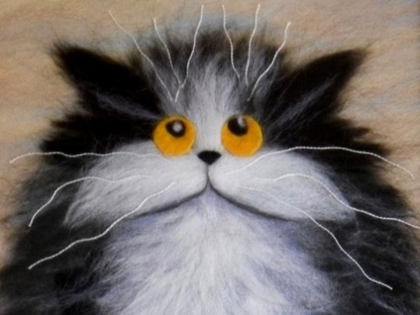 Рисование шерстью для детей