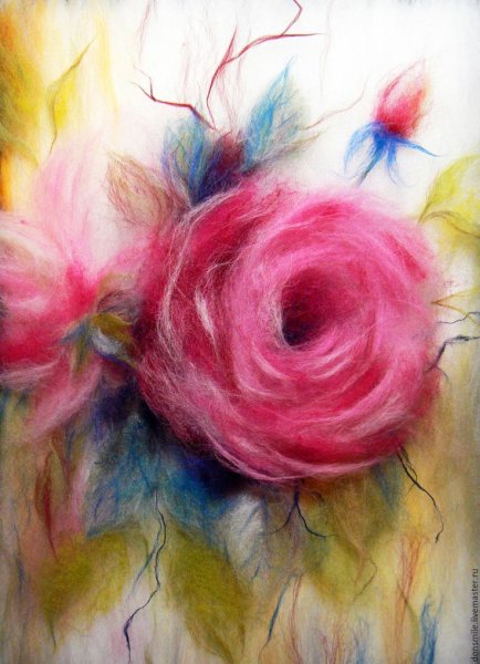 Акварель из шерсти