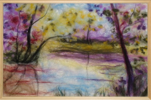 Картины из шерсти для детей