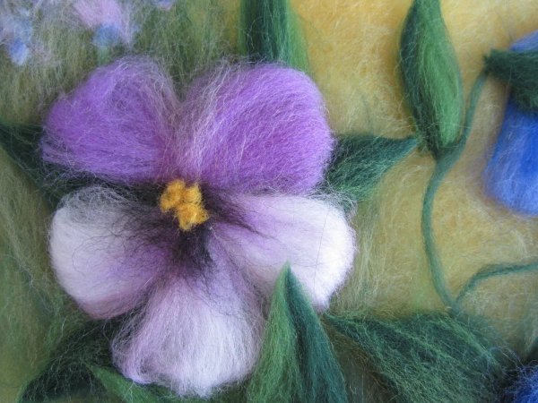 Шаблон для рисования шерстью