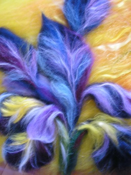 Рисование шерстью для детей