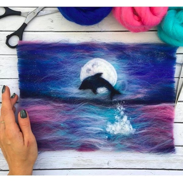 Войлочная акварель