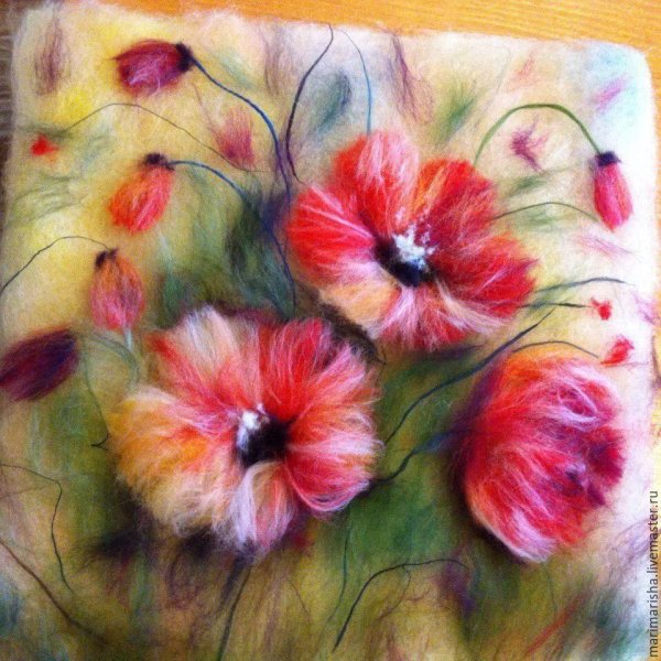 Рисование шерстью в детском саду