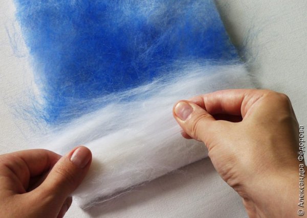 Живопись шерстью крокусы