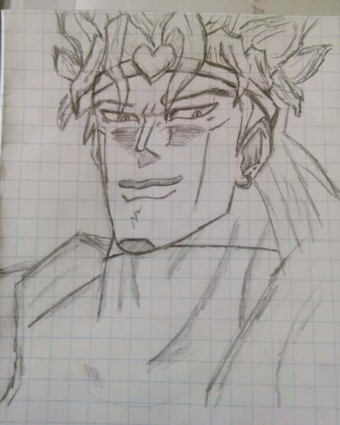 Нарисовать дио Джо Джо