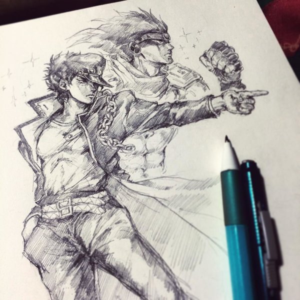Джотаро Куджо набросок