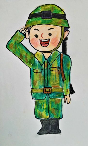 Солдат карандашом