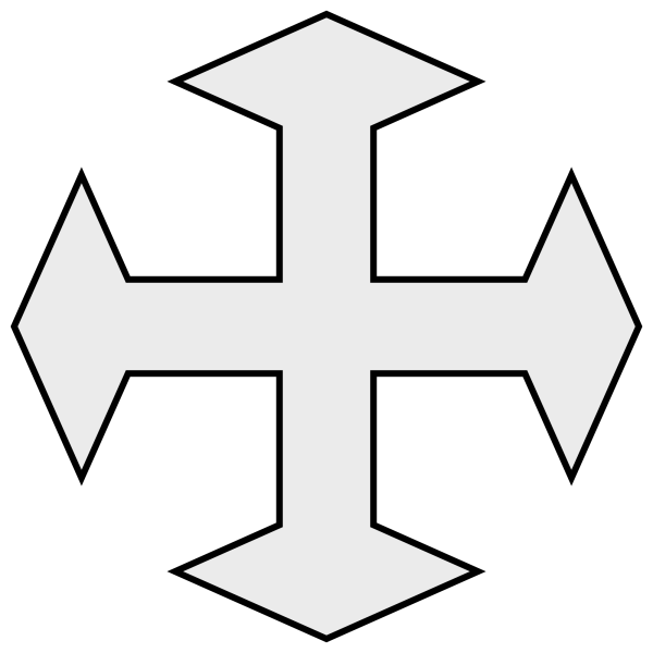 Крест контур