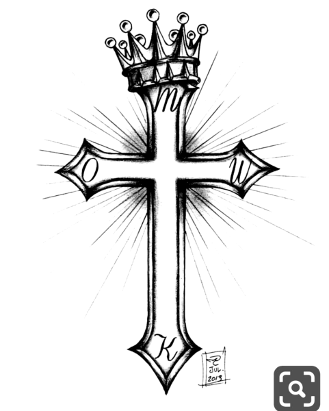 Крест в квадрате рисунок