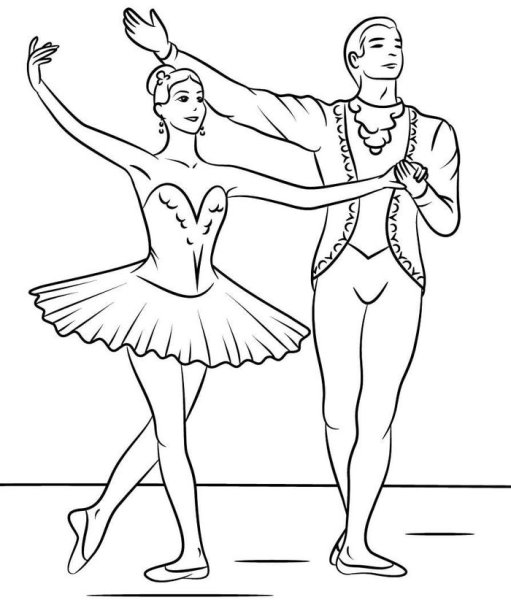 Эскизы танцующих людей