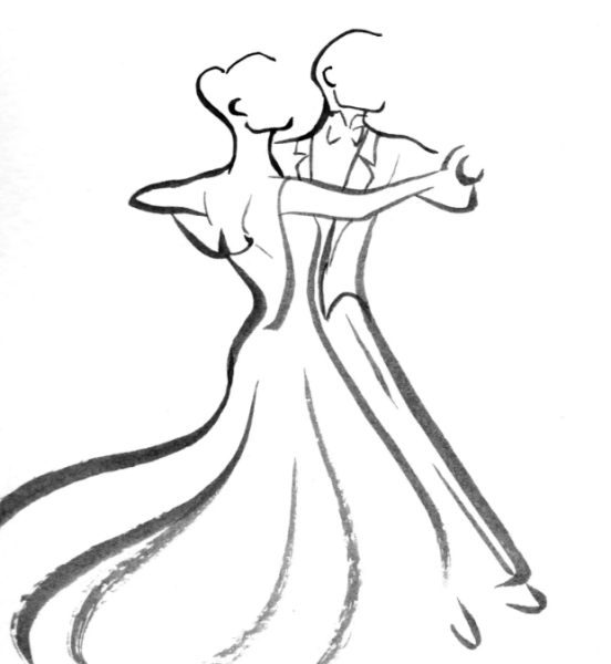 Наброски танцующих людей