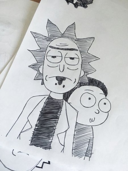 Рик и Морти зарисовки