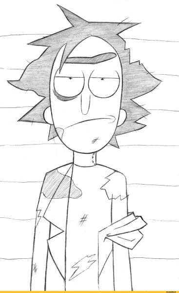 Рик нарисовать