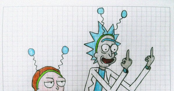 Рик и Морти цветные