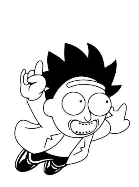 Рик и Морти чб