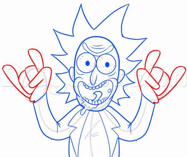 Рик и Морти пошагово