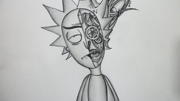 Рик Санчез татуированный