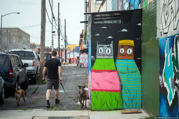 Разукрашенные стены в Нью-Йорке
