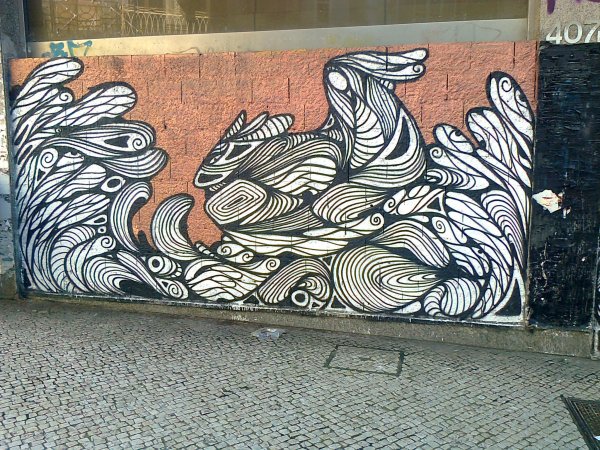 Уличные рисунки лёгкие