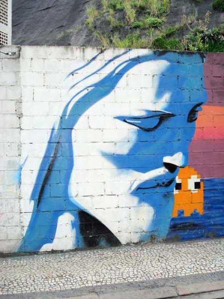 Граффити рисунки на стенах