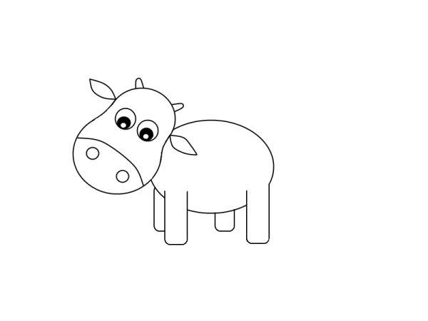 Рисование бычка