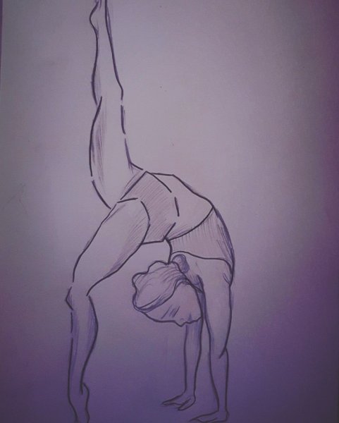 Эскиз гимнастки