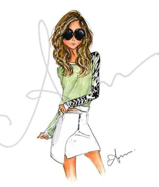 Модные иллюстрации девушек