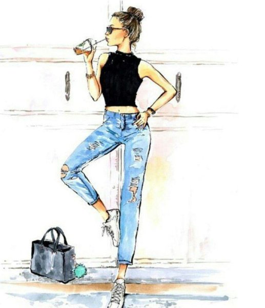 Графика (девушка)