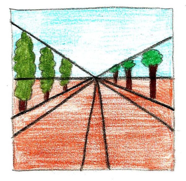 Городской пейзаж легкий