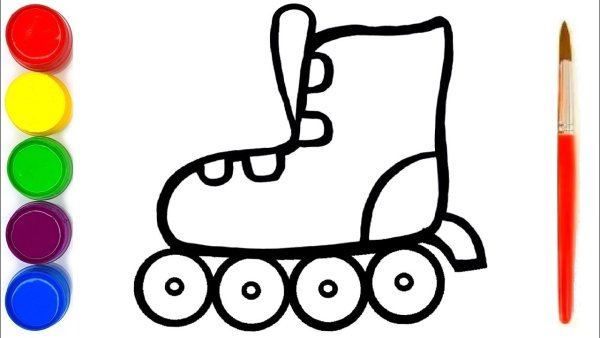 Ролики рисунок карандашом