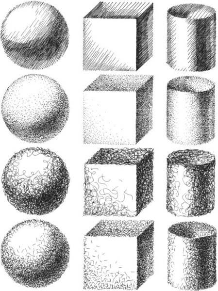 Виды штриховки