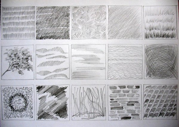 Типы штриховок в рисовании