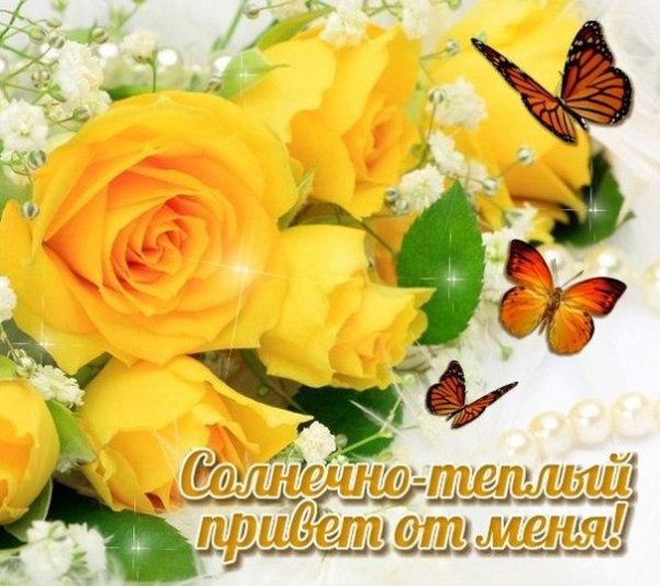 Солнечного настроения с желтыми розами