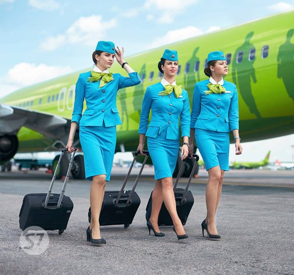 Стюардессы s7 Airlines Новосибирск