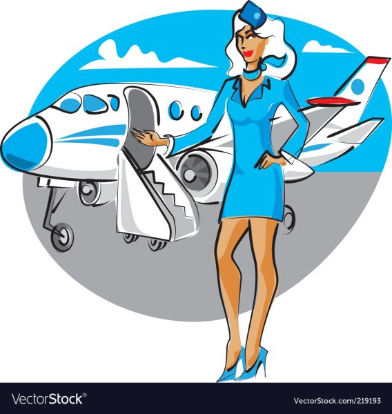 Пин ап Барыкин стюардесса