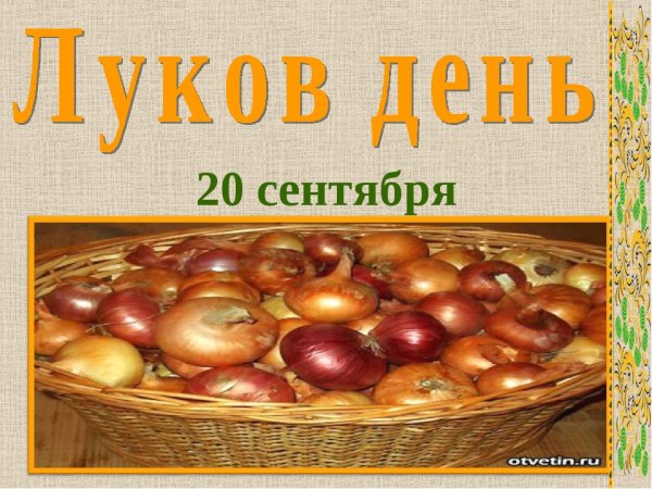 Народный праздник луков день