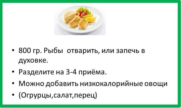 План разгрузочного дня