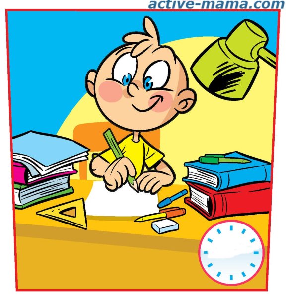 Режим дня школьника рисунок